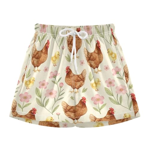 Short de bain double couche pour garçon avec coupe ample