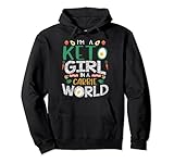 Keto Carbie Ketones Girl Vegetarian Dietician Pullover Hoodie