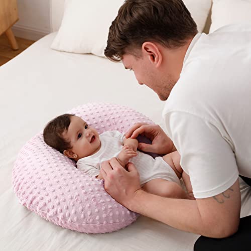 Nursing Pillow Cover, Breastfeeding Pillow Slipcover Snugly Fits for Nursing Pillow for Baby Boys and Girls, Premium Quality Microfiber, Ultra Soft Comfortable (Blushing Bride) - Thumbnail 3