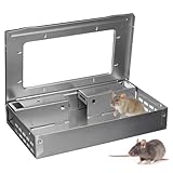 WEIANG Multi Catch Mouse Trap, Humane Alive Mice Cage with Window, No Winding or Resetting, Non-Jamming, Preferred by Professional Pest Controllers, Mousetrap Trap for Indoor Outdoor Use No Kill (1pc)