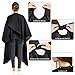 Yzzyemn Professional Hair Cutting Barber Cape,with Neck Duster Brush and Barber Brush, for Men Women Salon Haircut Styling Supplies,Accessories for Unisex,(Black)