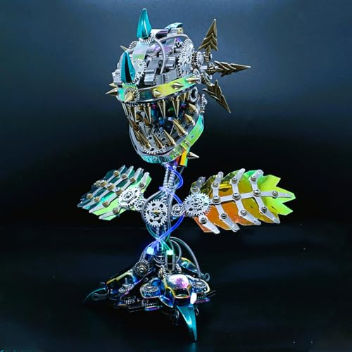 Metalkitor Can-nibal Man-Eating Metal Flower Plant 770 pcs Model Kit