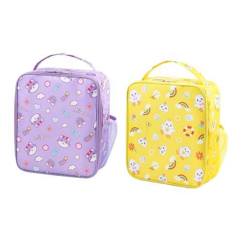 Aidsci 2 Stück Cartoon Kühltasche Lunchbox