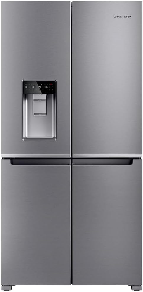 Geladeira Brastemp Inverse 4 Frost Free Inox com Convertible Space - BRO90MK