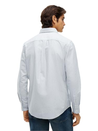Image of Tommy Hilfiger Men's Long Sleeve Oxford Shirts in Regular Fit, Men's Button Down Shirts, Also Available in Big and Tall