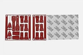 Stainless Steel Door Hinges for Axial 1/10 SCX10 III Jeep Wrangler Rubicon Rock Crawler, 26pc Set, Rc Scale Accessories Red