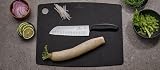 Victorinox, Swiss Classic, Profi Santokumesser, Extra Scharfe Klinge, Kullenschliff, 17 cm, Robuster Kunststoffgriff, Rostfreier Stahl, schwarz