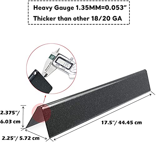 Uniflasy 17.5 Inch Flavorizer Bar 19.5 Inch Grill Burner and Heat Deflector for Weber Genesis 300 310 E310 E320 E330 S310 S320 S330 with Front Control Knob (2011 - Newer) for Weber 62752 7621 7622 - Thumbnail 3