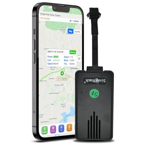 SinoTrack 4G GPS Tracker for Vehicles,ST-906L-SA Real Time Anti-Lost Alarm Locator with Relay Cut Engine Off GPS Tracking Device for Car Motorcycle Truck Taxi with Free APP Cover