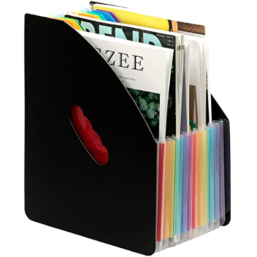 2 Pack File Folders,13 Pocket A4 Expanding File Folder Organizer A4 Accordion Folder Magazine File Organizer Vertical File Folder Accordion File Box According File Organizer Accordian File Folder #TOP5