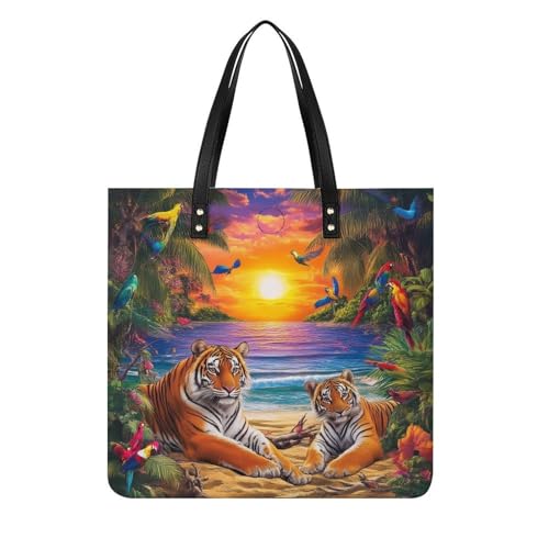Bolso de cuero suave para mujer, fácil de llevar, tote para trabajo miniatura 1