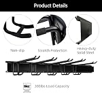 32 inch Ski Rack, Wall Mounted Ski Storage for Garage Storage Snowboard Organizer System, 10 Pairs of Skis Holder Hangers for Home Shed, Holds Up to 300lbs - Image 3