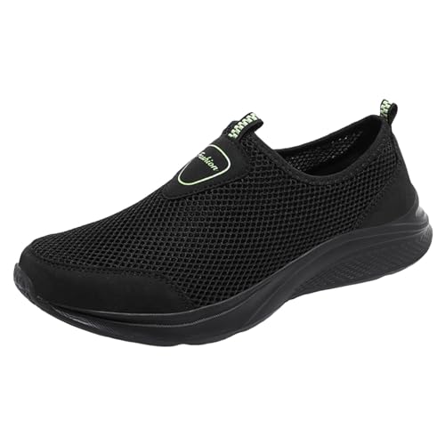 Zapatos de senderismo para hombre, impermeables, zapatillas de montaña, antideslizantes, transpirables, para senderismo, para correr, para exteriores, con pies anchos, zapatillas deportivas, 011 verde