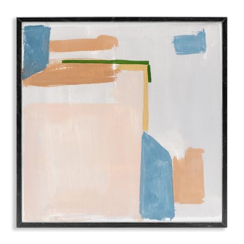 Geometric Contemporary Shapes Abstract, 24 x 24 Inch Framed Giclée Print
