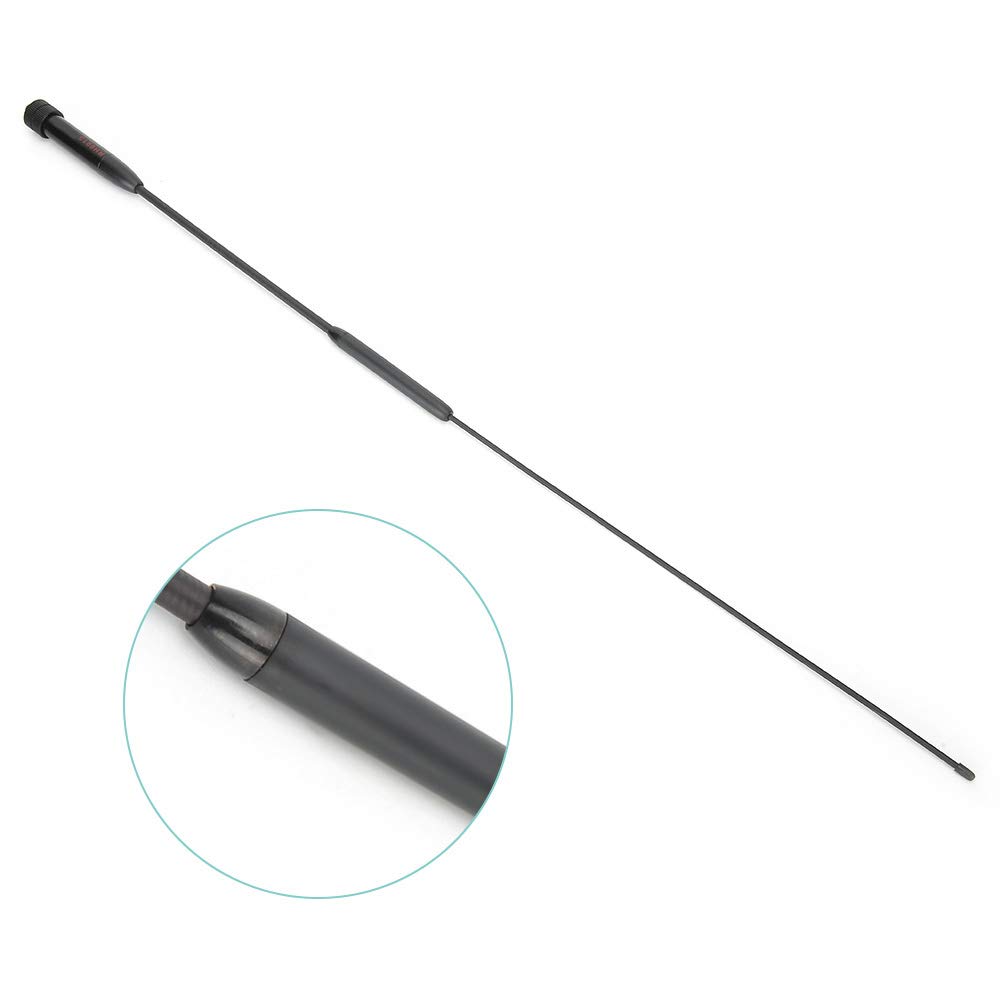 Goshyda Doppelband-Antenne RH901S – Für 144/430/900 MHz, SMA-Anschluss (schwarz, Aluminium)