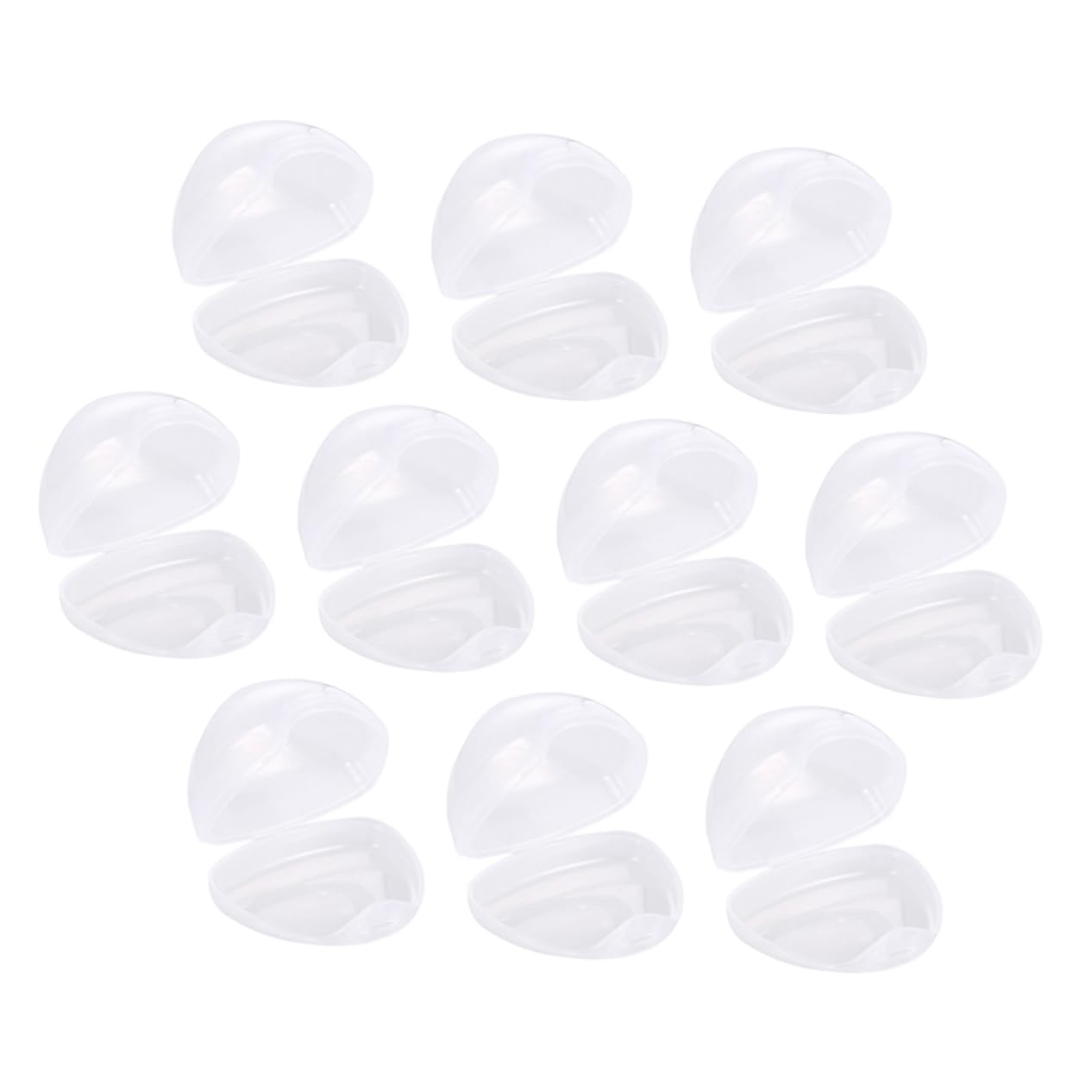 10pcs Portable Boy Girl Pacifier Case Dustproof Storage Box for Teething Accessories Easy to Clean Pp Material Convenient Carrying for Travel and Home Use