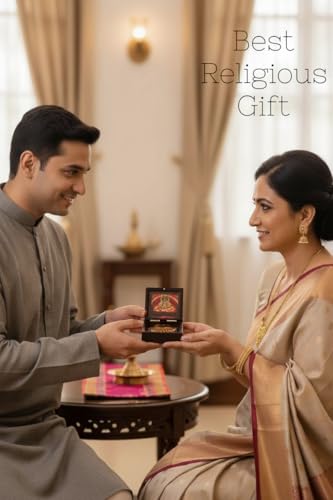 Image of Khatu Shyam Ji Golden Charan Paduka Foldable Mandir | Mini Puja Mandir for Home, Office & Car | Auspicious Spiritual Gift | Religious Gift for Mom & Dad (Khatu Shyam Ji)