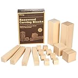 Wertvolles Set für Anfänger: Inklusive 16-teiliger Linde-Schnitzblöcke, 4 verschiedene Größen. Anfänger können das Schnitzen genießen, indem sie die verschiedenen Größen und Mengen in diesem Set ausprobieren