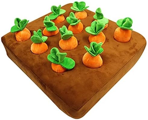 Dog Carrot Plush Toy, Vegetable Chew Toy, Plucking Radish Plush Toys, Soft and Comfortable, Non-Slip Bottom, Dog Plush Toy Chew Toys