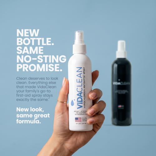 VidaClean Hypochlorous Acid Wound Spray Cleanser I Produced in USA (8 oz) — view 2