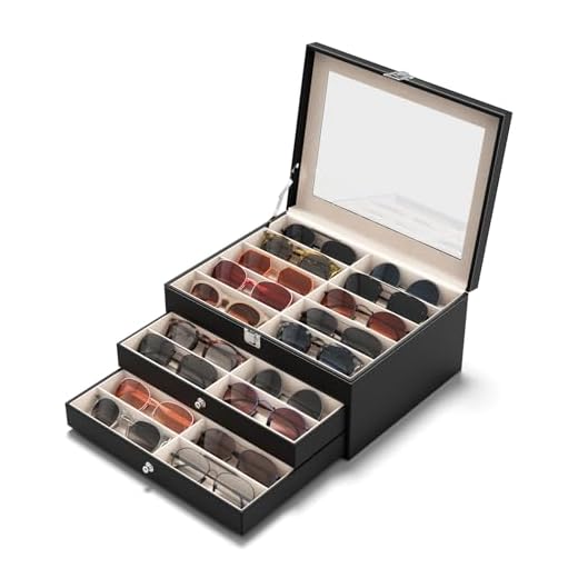 Sunglass Organizer Display Case