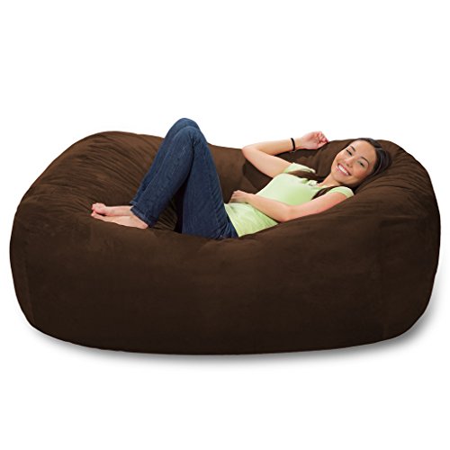 Comfy Sacks Memory Foam Bean Bag Chair, Chocolate Micro Suede by Comfy Sacks - Used condition - Image 2
