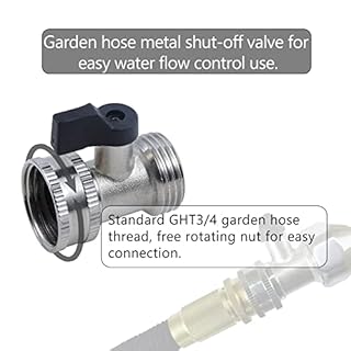 G-Sunny All Metal RV Flexible Swivel Stick with Shutoff Valve,RV Flexible Black Tank Wand,Powerful Rotary Cleaning Capability for Cleaning Deposits,63 Inch