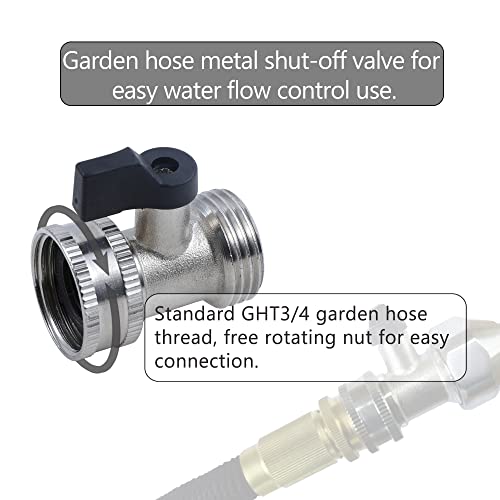 G-Sunny All Metal RV Flexible Swivel Stick with Shutoff Valve,RV Flexible Black Tank Wand,Powerful Rotary Cleaning Capability for Cleaning Deposits,63 Inch - Thumbnail 3