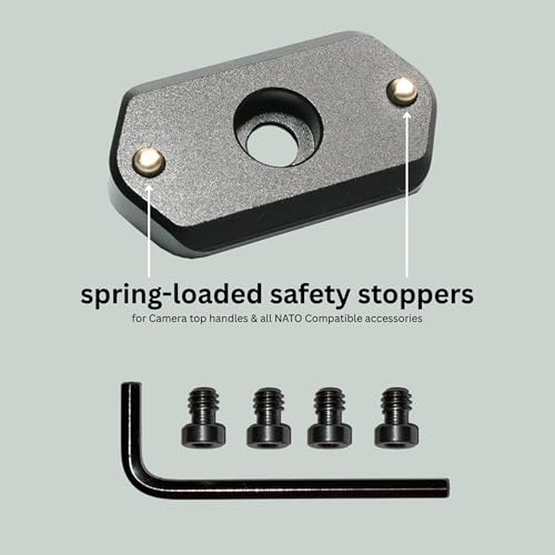 Camera Top Plate with NATO Rail for Sony FX3/FX30 – Universal Accessory Mount for Top Handles, Microphones, Lights & Rig Accessories, Complete Installation Kit by Generic - Image 3