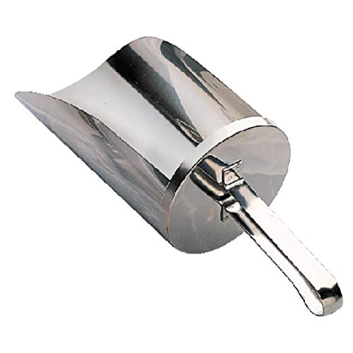 Vogue Stainless Steel Ice Scoop 1450ml - Multipurpose Scooper for Kitchen Bar, Party, Wedding J181, Silver, 1.5Ltr