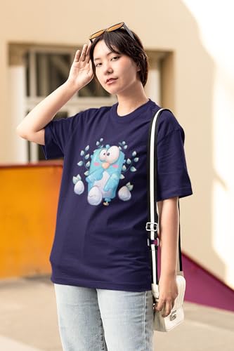 Image of Reifica Pure Cotton Half Sleeve Loose Fit Oversized T Shirts for Women /Girls Combo Pack of 2