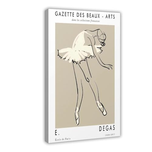 Affiche Edgar Degas danseuse ballet sur toile 40x60 cm pour salon