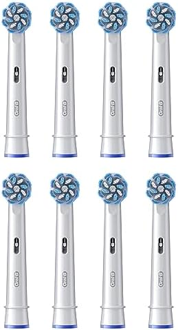 Oral-B Sensitive Clean Końcówki do Szczoteczek Elektrycznych, 8 Sztuk, Białe, Wielkość Odpowiednia do Skrzynek Pocztowych