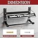 Wall Mounted Industrial Wiper Dispenser for Jumbo Roll - Heavy Duty Shop Towel Holder Compatible with Wypall & Kimtech Wipes for Garage, Workshop Organizer