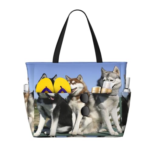 Sac de plage Husky haut de gamme grand sac fourre-tout de qualité