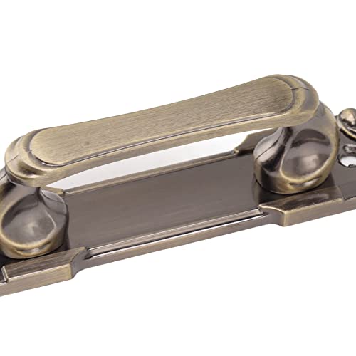 Maçaneta de Porta de Celeiro de Bronze Antigo, Ferro, Dupla Face, Design Multifuncional, para Armári