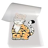 DTF Transfer Film Glossy Clear PreTreat -A4 PET Heat Transfer Paper for DYI Direct on T-Shirts...