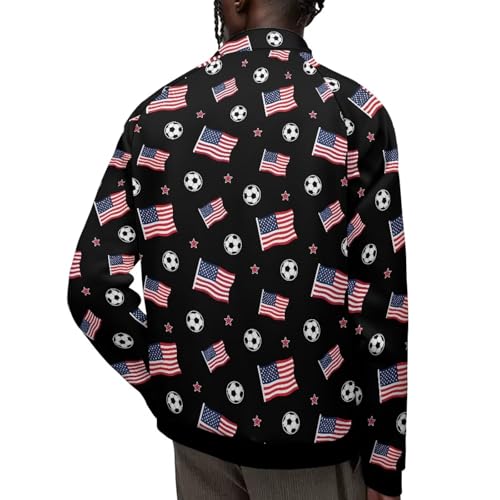 Image of Men's Lightweight Jackets Casual Full Zip Fleece Jacket Men Coats Fashion Long Sleeve Sweatshirt