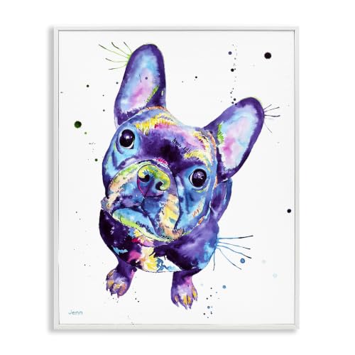 French Bulldog Fantasy Portrait, 24 x 30 Inch Framed Giclée Print