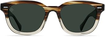 RAEN Myles Unisex Classic Square Sunglasses UV Protection - Marin/Green Polarized Lens Size 50 MM