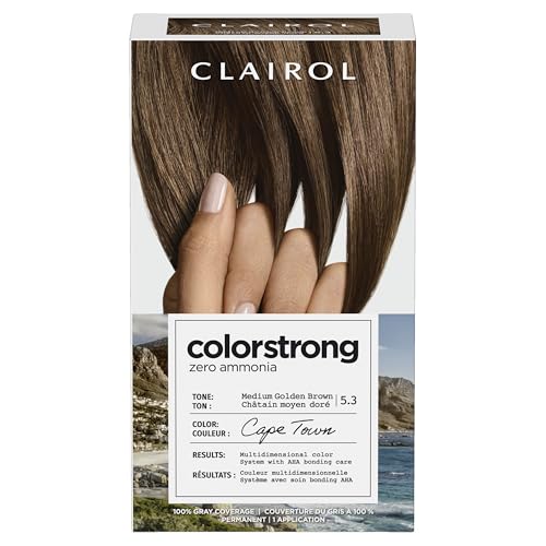 Clairol Colour Strong Permanent Hair Dye - 5.3 Medium Golden Brown