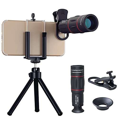 Luneta Para Celular Lente Telescópica Super Zoom 18x Apexel + Tripé