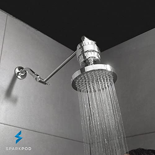 Sparkpod High Output Shower Filter Cartridge- Suitable For People With Sensitive And Dry Skin And Scalp, Filters Chlorine And Impurities | 1-Min Install (Standard, 3 Pc) #TOP5