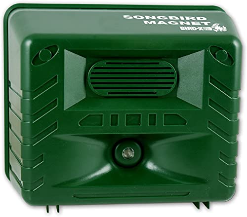 Bird-X Songbird Magnet, Bird Caller Device to Bring Birds to Your Yard, Water-Resistant, Easy to Install, Covers up to 4,000 sq. ft., 6.75' x 5.5' x 3.5'