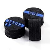 CUESOUL 3 Pieces 10mm 6 Layer Pigskin Snooker Cue Tip (Soft)