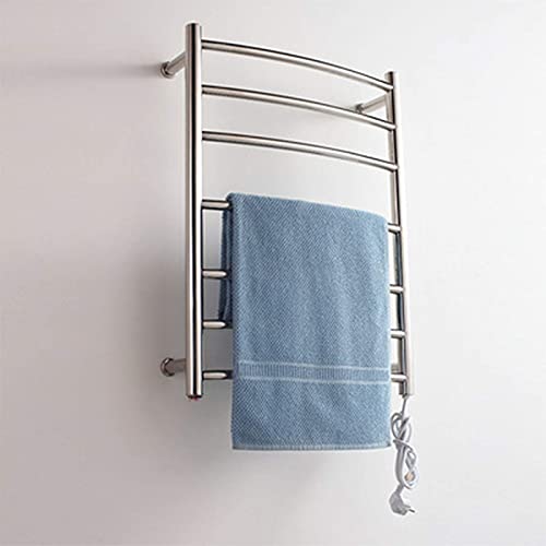 Calentador de Toallas eléctrico para baño, toallero calefactable de Pared, radiador de Pared de 7 Barras, toallero, enchufable.