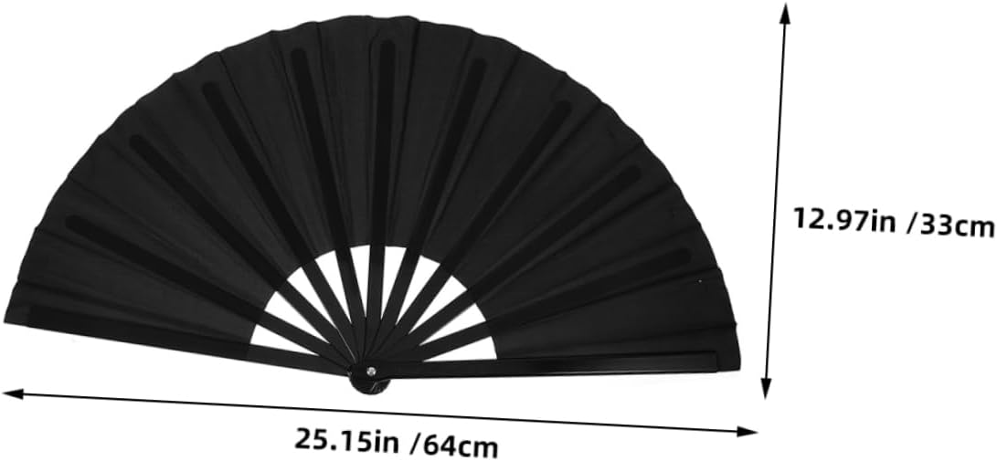 GLEAVI Large Vintage Folding Fan 4pcs Handheld Chinese Style Fan for Women Foldable Craft Props for Weddings and Festivals