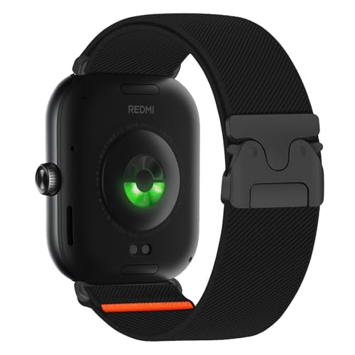 SUGARJAR �i�C�����o���h Red mi Watch 5/4 Xiao mi Smart Band 9 Pro/8 Pro�ɑΉ� ���߉\�ȃX�|�[�c�����p�X�g���b�v ���f�B�[�X �����Y, �u���b�N