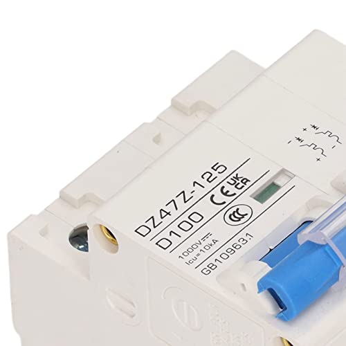 2P Circuit Breaker DZ47Z 125 DC Circuit Breaker 100A Solar Disconnect Switch DIN Guide Rail for Sola