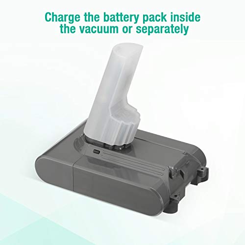 Powerextra 21.6V 4000mAh Replacement Battery for V7 Dyson Battery,Dyson V7 Motorhead,V7 Trigger,Dyson C7 Animal,V7 Abosolute,V7 Fluffy, with 1 Brush, 2 Filters 4 Gallery Image
